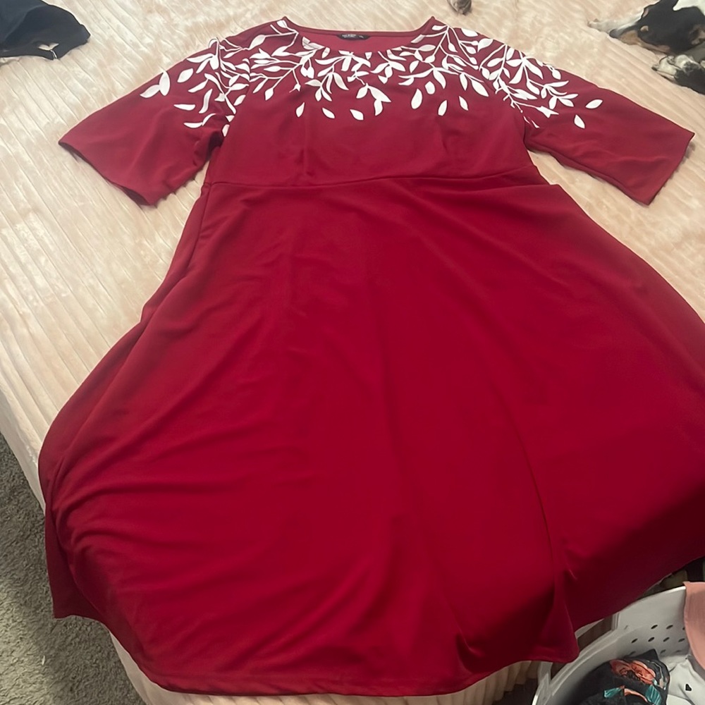 SHEIN red dress